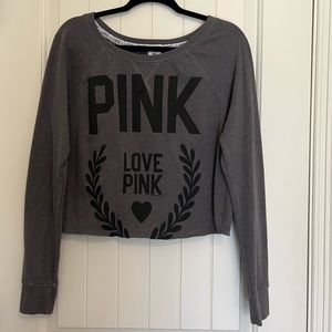 PINK crop sweater top